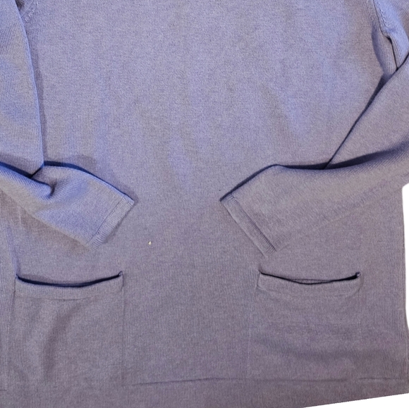 J. jill Lavender Tunic Style Sweater with Front Pockets Size Small - Picture 4 of 4